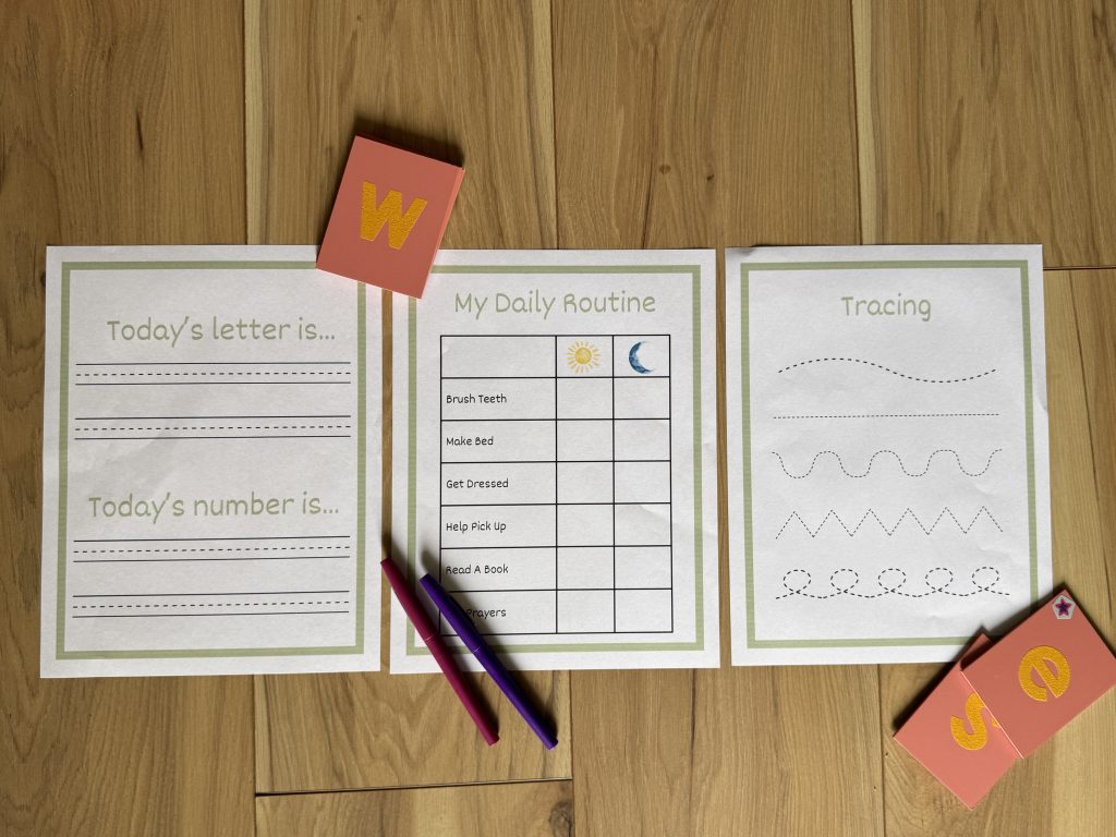 Morning Work Mini Bundle For Preschool & Kindergarten