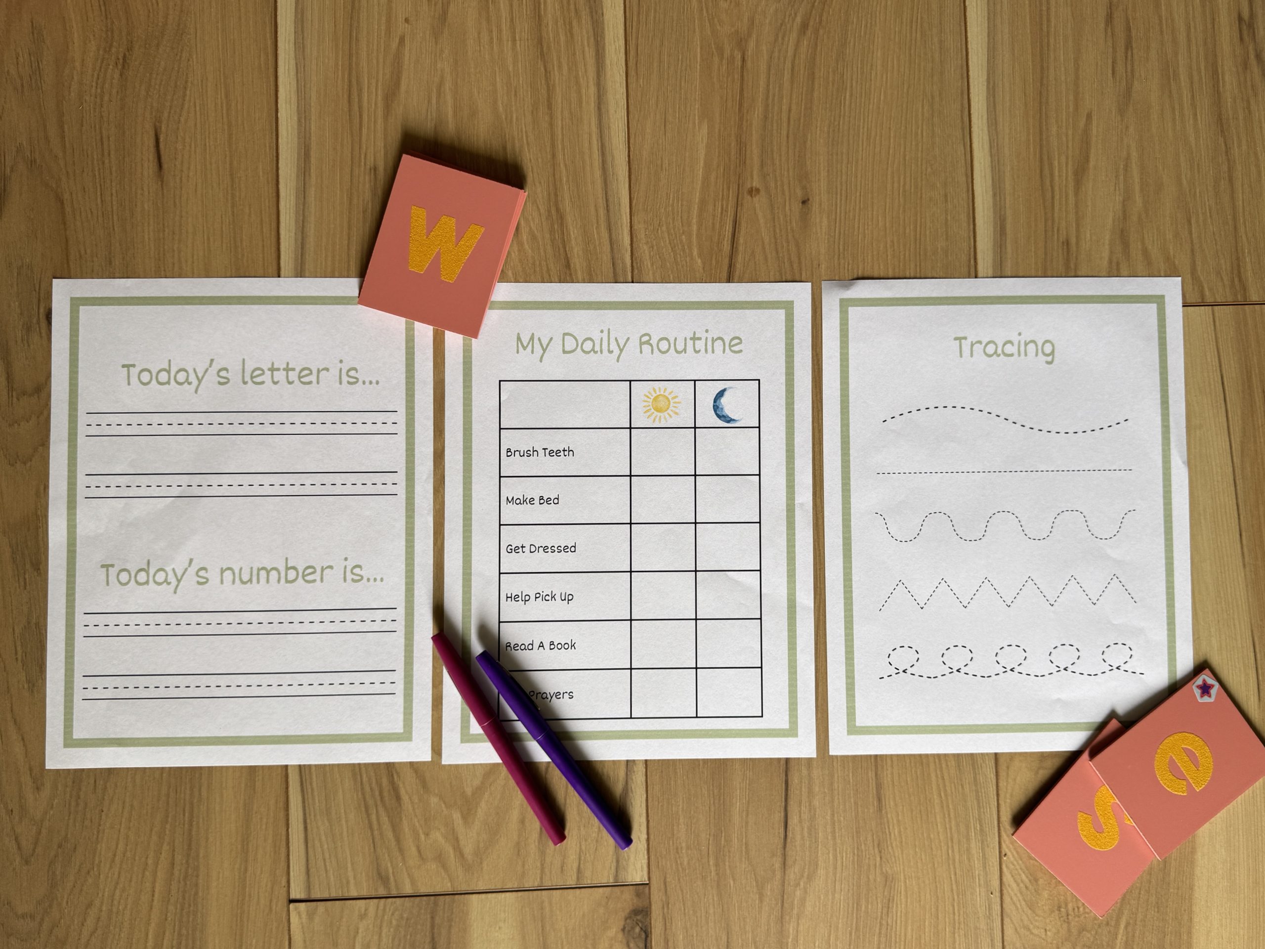 Morning Work Mini Bundle For Preschool & Kindergarten