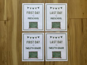First & Last Day of School Signs